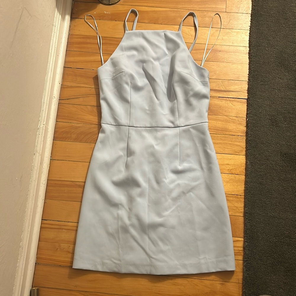 French Connection light blue dress 4
